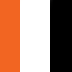 Orange / White / Black